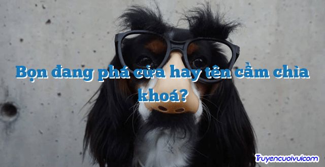 Bọn đang phá cửa hay tên cầm chìa khoá? 		