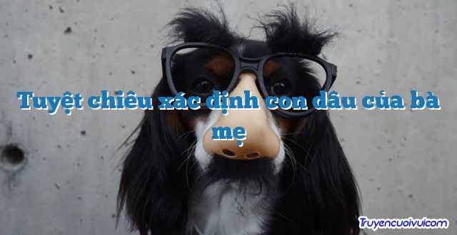 Tuyệt chiêu xác định con dâu của bà mẹ 		