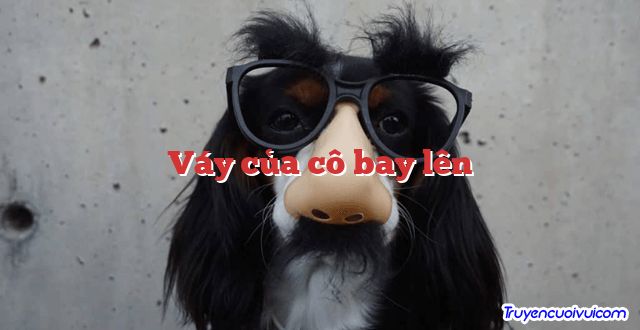 Váy của cô bay lên 		
