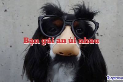 Bạn gái an ủi nhau 		