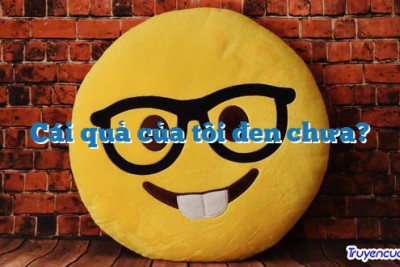 Cái quả của tôi đen chưa? 		