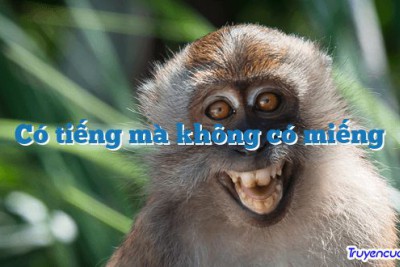 Có tiếng mà không có miếng 		