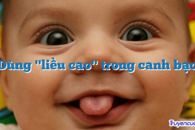 Dùng "liều cao" trong canh bạc 		