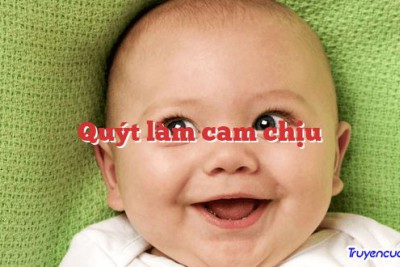 Quýt làm cam chịu 		